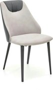 Scaun K470, gri/negru, stofa clasica/metal, 48x62x85 cm