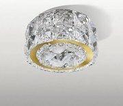 Spot incastrat cristal pentru tavan ESTER 2 auriu