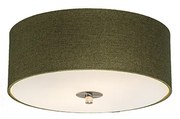 Plafonieră rustică verde 30 cm - Drum Jute