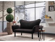 Canapea cu 2 Locuri Chatto - Black 140 X 70 X 65