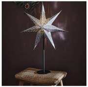 Decorațiune de Crăciun GLITTER 1xE14/25W/230V 65 cm neagră/argintie Markslöjd 705794