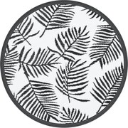 vidaXL Covor de exterior, ARAKIL alb și negru, Ø200 cm, PP