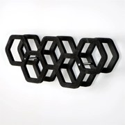 Suport hartie igienica 792EVL4310, negru, PAL, 56x16x21 cm