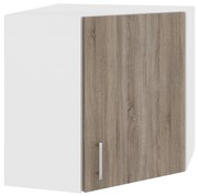 Corp Superior Colt Karo, Stejar Somona Inchis/Alb, 60 x 60 x 60 cm