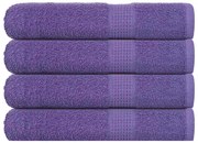 vidaXL Prosoape pentru saună 4 buc Violet 360 g/m² 100% bumbac