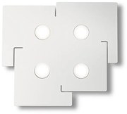 Plafoniera LED design modern TOTEM PL4 alb 215778