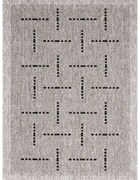 Covor Floorlux argintiu/negru 20008, 80 x 150 cm, 80 x 150 cm