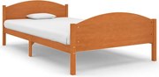 vidaXL Cadru de pat, maro miere, 120x200 cm, lemn masiv de pin