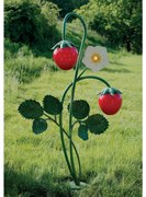 Lampa iluminat exterior design capsuna uriasa, inaltime 275cm, Giant Strawberry