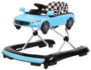 Premergator Reglabil in 3 Trepte NOVOKIDS™ Super Cabrio Car, 3 in 1, Transformabil in Antemergator si Masinuta copii, Pliabil, Cu Melodii si lumini,