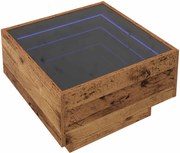 vidaXL Masă de cafea Lemn vechi 50 x 50 x 30 cm Lemn compozit