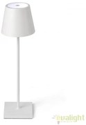 Lampa LED portabila iluminat exterior stil clasic TOC alba 70775