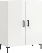 vidaXL Dulap, alb extralucios, 69,5x34x90 cm, lemn compozit
