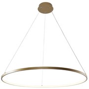 Lustra LED moderna design circular BRENO auriu 80cm