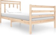 vidaXL Cadru de pat, 100x200 cm, lemn masiv