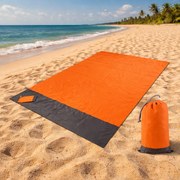 Zaparkorun Pătură mare pentru plajă sau natură - portocalie