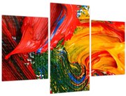 Tablou - Abstractizare albăstrire cu o perie (90x60 cm)