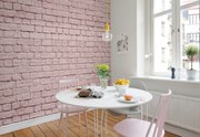 Tapet Soft Bricks, Pink, Rebel Walls