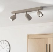 Eglo 902345 - Plafonieră CAMALDOLI cu 3 spoturi, GU10, 10W, 230V, bej