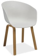 Scaun Ego alb - H 79 cm