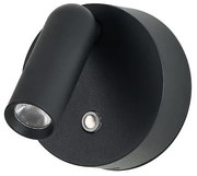 Aplica reglabila cu Spot LED dimabil COMO round negru