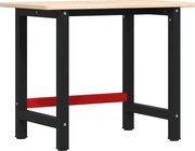 vidaXL Banc de lucru 100x60x81,5 cm lemn masiv stejar, dreptunghiular