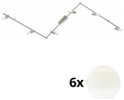 Spot LED Eglo MY CHOICE 6xE14/4W/230V crom/alb