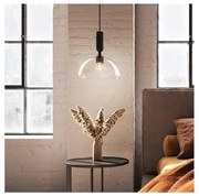Alora Mood ALM-JUDE-P-MB-CL - Lampă suspendată pe tijă JUDE 1xE27/60W/230V neagră