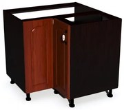 Corp inferior colt cu 2 usi Zebra MDF mustata cedru