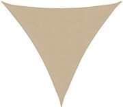 vidaXL Parasolar din țesătură oxford, triunghiular, 3,6x3,6x3,6 m, bej