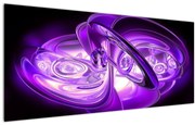 Tabloul fractalilor în violet (120x50 cm)