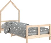 vidaXL Cadru de pat pentru copii, 80x200 cm, lemn masiv de pin