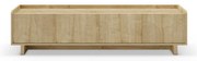 Comodă TV în culoare naturală cu aspect de lemn de stejar 180x45x40 cm Daira – Marckeric