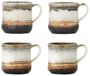 Căni 4 buc. din gresie 380 ml Deana – Bloomingville