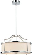 Open Design OR80865 - Lustră pe tijă STANZA, 3xE27/15W/230V, Ø 42 cm, l. crom/alb