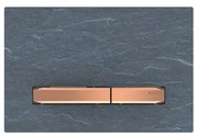 Clapeta de actionare Geberit Sigma50 ardezie mustang/butoane rose gold