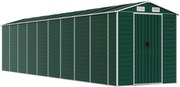 vidaXL Șopron de grădină, verde, 191x810x198 cm, oțel zincat