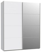 Șifonier cu oglindă KARO 170x210 cm, alb
