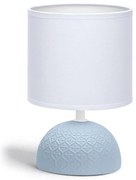 Lampă de masă 1xE14/40W/230V albastră/albă Aigostar