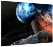 Tablou planetei în cosmos (70x50 cm)