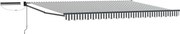 vidaXL Cort electric retractabil Antracit și Alb 4 × 3 m