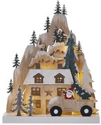 Decorațiune LED de Crăciun 10xLED/2xAA bej