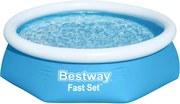 Bestway Piscină gonflabilă Fast Set, 244x61 cm, rotundă, 57265