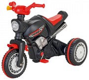 Motocicleta cu Pedale Pentru Copii NOVOKIDS™ Cobra Motor XXL , Maxim 35 Kg, Lungime 92 cm, 3-7 ani, Stabilitate mare, Negru cu Rosu