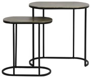 Măsuțe auxiliare 2 buc. din metal 26x53 cm Bocov – Light &amp; Living