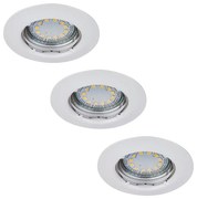 Rabalux 1046 - SET 3x Corp de iluminat tavan fals LITE 3xGU10-LED/3W/230V