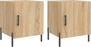 vidaXL Noptiere, 2 buc., stejar sonoma, 40x40x50 cm, lemn compozit