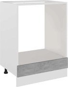 vidaXL Dulap pentru cuptor "Riga", gri beton, 60x46x81,5 cm