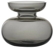 Vază gri deschis din sticlă lucrată manual (înălțime 9 cm) Inu – Zone