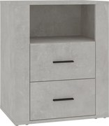 vidaXL Noptieră, gri beton, 50x36x60 cm, lemn prelucrat